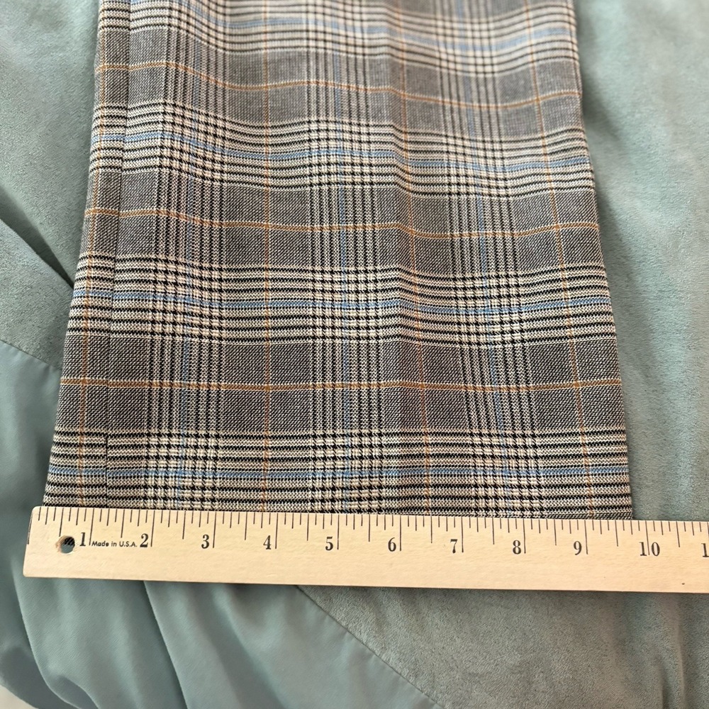Talbots Southampton Straight Leg Dress Pants Size 16 Glen Plaid Fall Multi Work - Picture 13 of 14